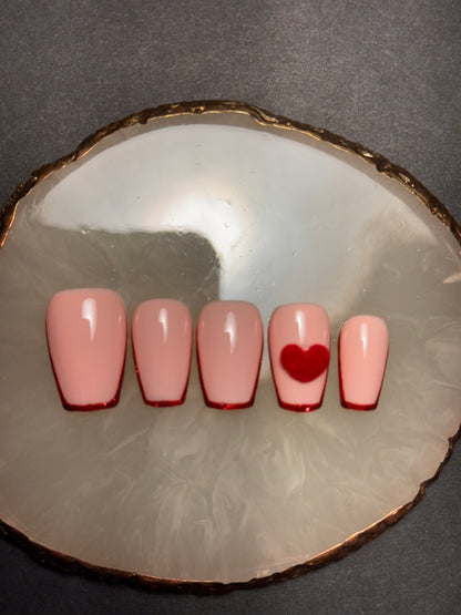 Soft Valentine Press On Nails