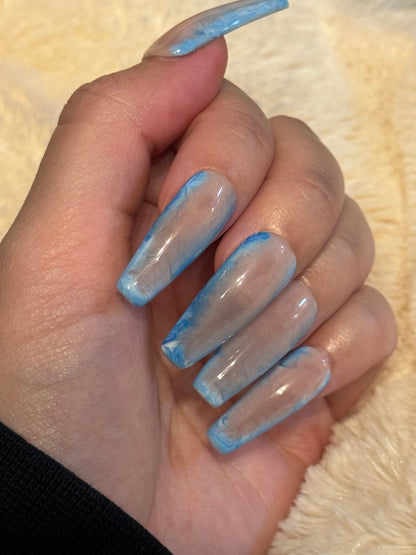 Blue Dreams Press On Nails