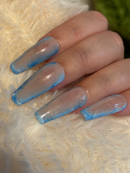 Blue Dreams Press On Nails