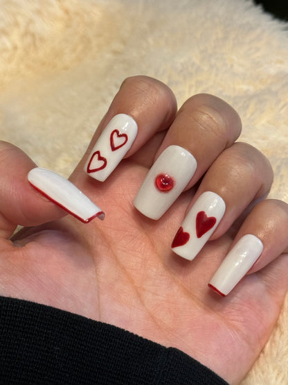 Love Letter Press On Nails