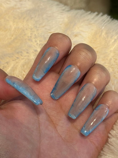 Blue Dreams Press On Nails