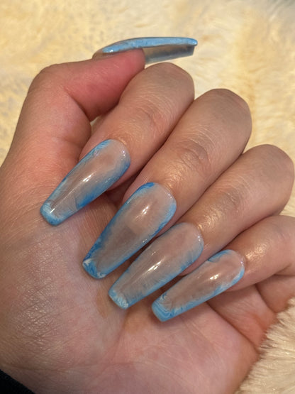 Blue Dreams Press On Nails