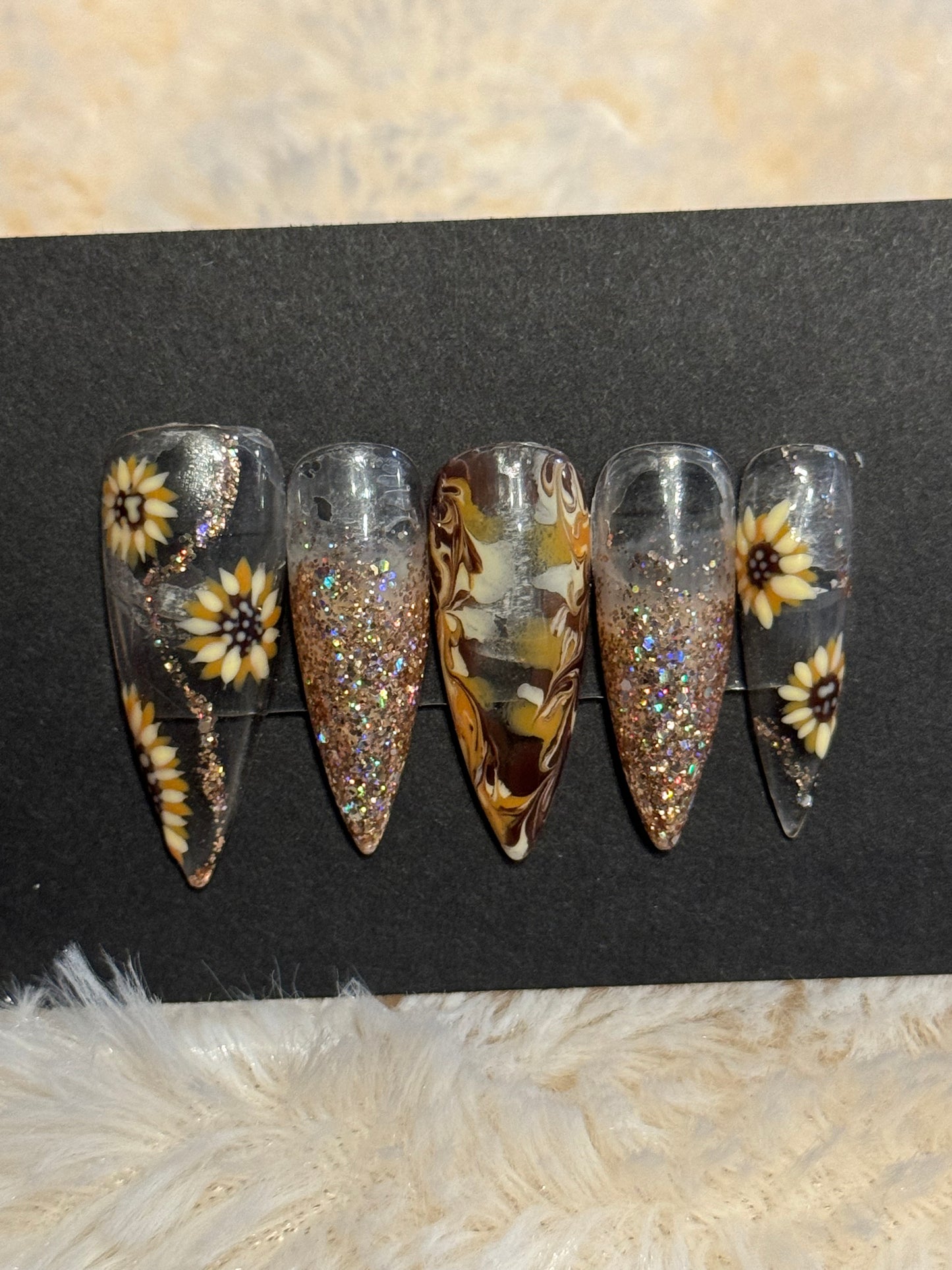 Sunflower Dreams Press On Nails