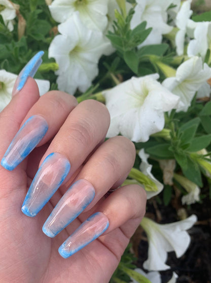 Blue Dreams Press On Nails